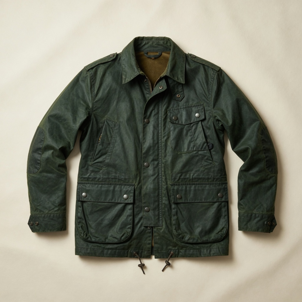 Forest-green field jacket