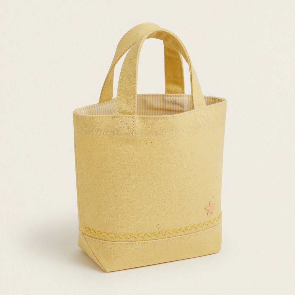 Butter-yellow kids tote