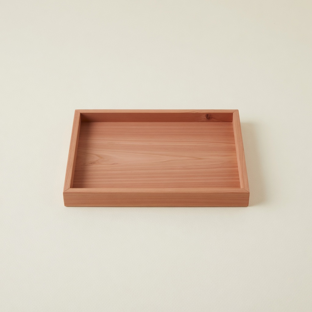 Small cedar wood tray
